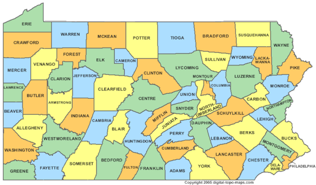 PA by County